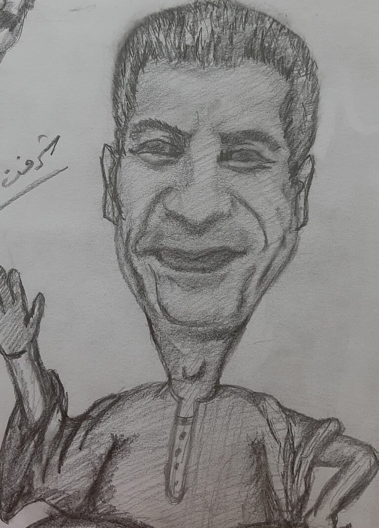 الاسكتش من رسم قاضي